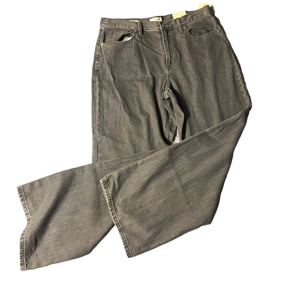 Wide Leg Gray Jeans
